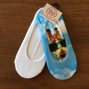 Giraffe no show socks!